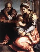 Andrea del Sarto Holy Family oil